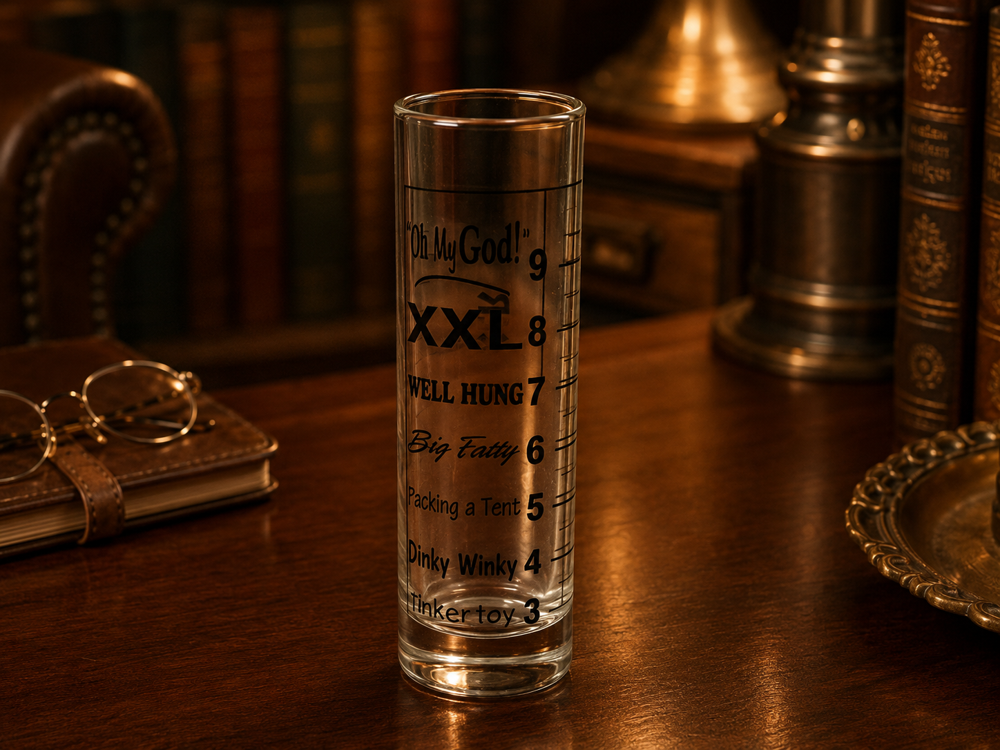 The Original Pecker Checker Adult Humor Novelty Shot Glass