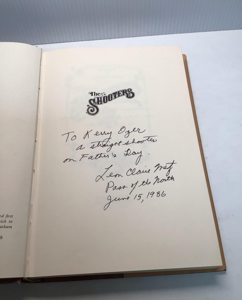 The Shooters by Leon Claire Metz - 4th Printing 1983 Author Signed No COA