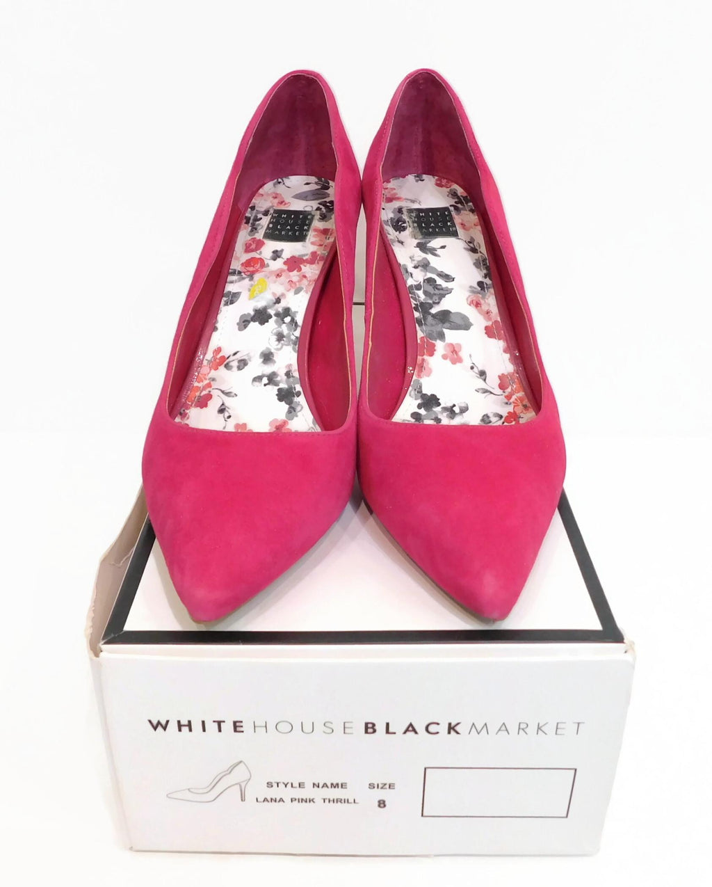 White House Black Market Pink Thrill Scalloped Pumps - Size 8
