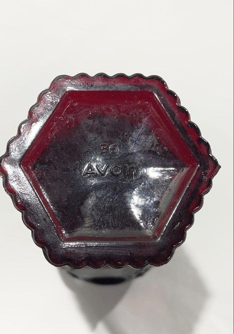 Vintage Avon Cape Cod Ruby Red Glasses Set of 8, 4.5 in. High