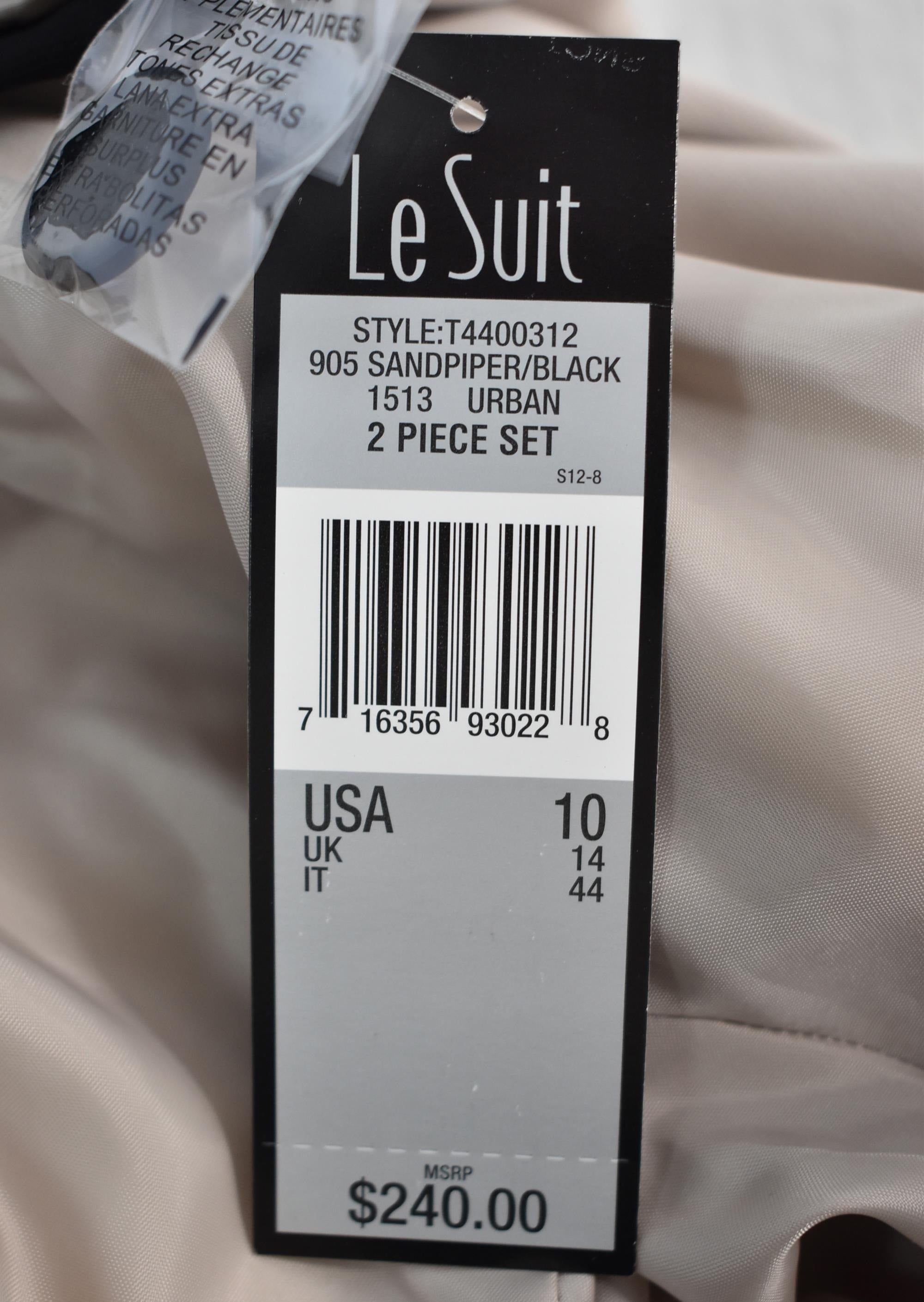 NWT Le Suit Women's Blazer and Skirt Set Size 10