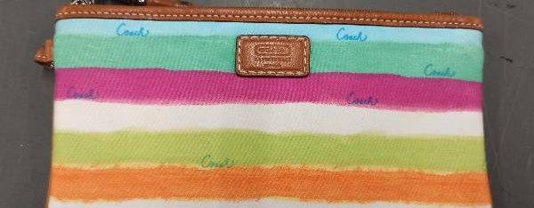 Coach Accessory Bag - Multicolored w Silver Hardware