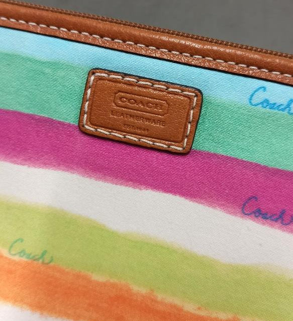 Coach Accessory Bag - Multicolored w Silver Hardware