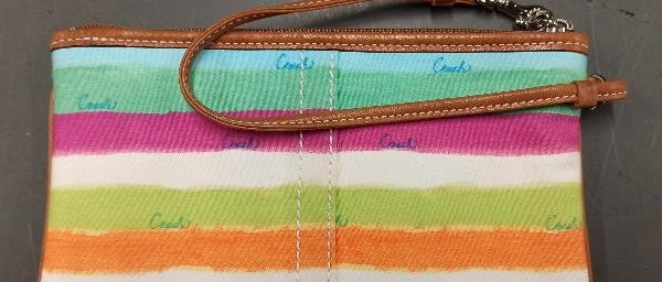 Coach Accessory Bag - Multicolored w Silver Hardware