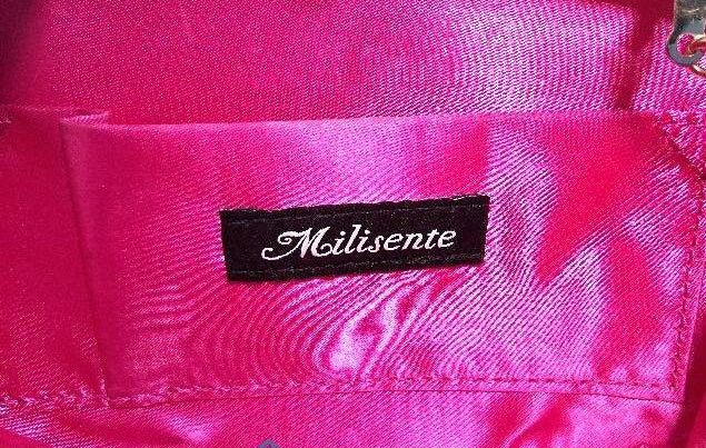 Milisente Pink Studded Clutch W/ Push Clasp