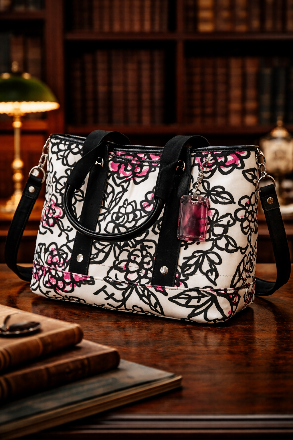Coach Poppy Kyra Floral Satchel Bag Graphic Print Top Handle Crossbody Handbag