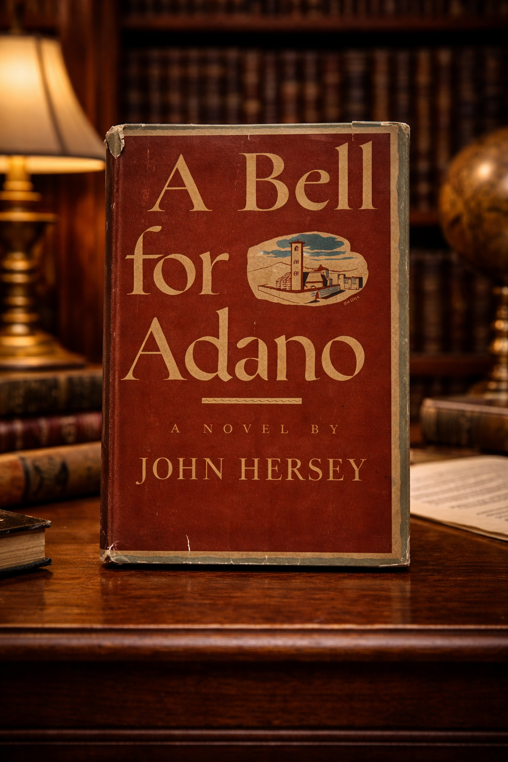 A Bell for Adano John Hersey 1944 Knopf First Edition Fourth Printing w/ Dust Jacket