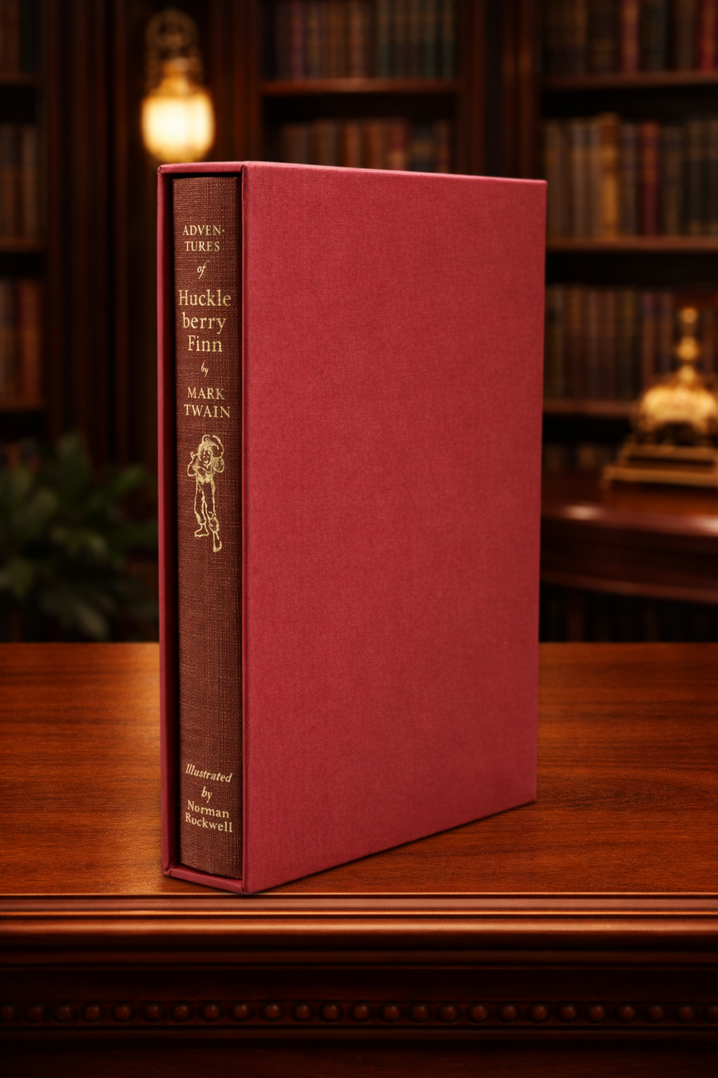 Adventures of Huckleberry Finn Mark Twain 1968 Heritage Press Rockwell Illustrated Slipcase Edition