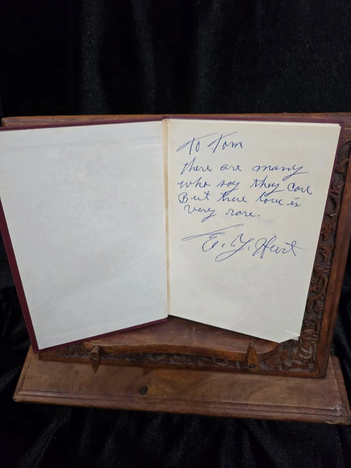 A Rainbow at Midnight by E. Y. Hurt 1971 Signed First Edition Hardcover Inscribed to Tom