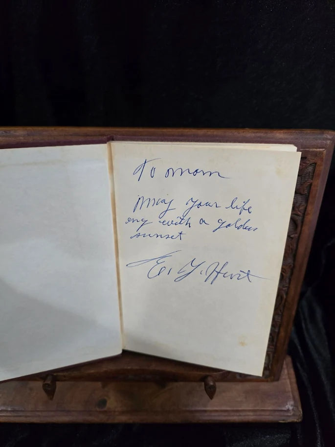 A Rainbow at Midnight by E. Y. Hurt 1971 Signed First Edition Hardcover Inscribed to Mom