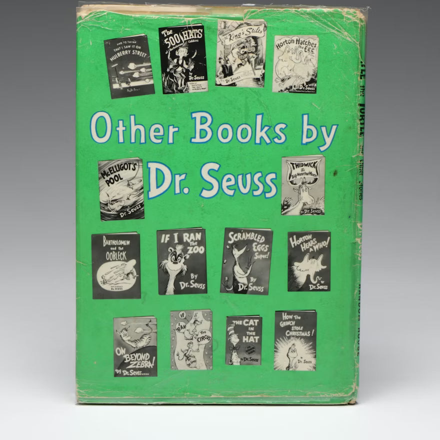 Yertle the Turtle Dr Seuss 1958 First Edition First State Random House Dust Jacket