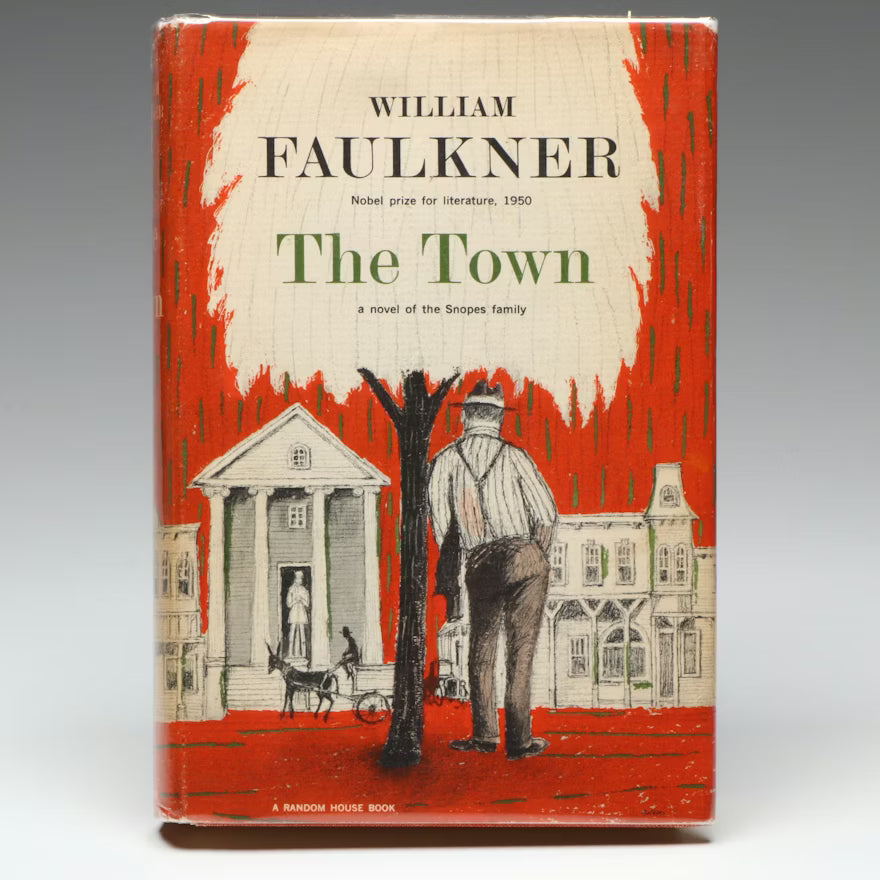 The Town William Faulkner 1957 First Edition Random House Hardcover Dust Jacket