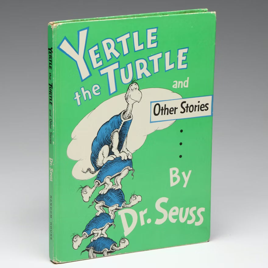 Yertle the Turtle Dr Seuss 1958 First Edition First State Random House Dust Jacket