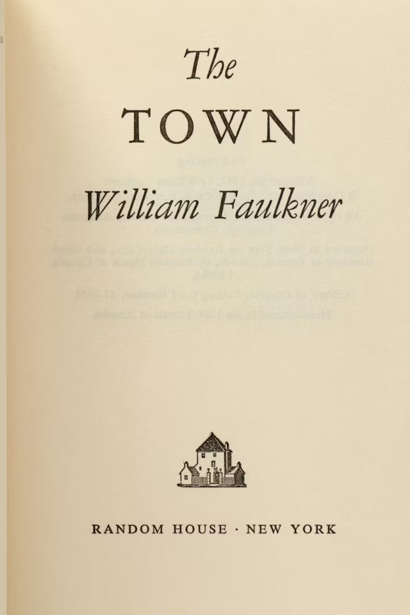 The Town William Faulkner 1957 First Edition Random House Hardcover Dust Jacket