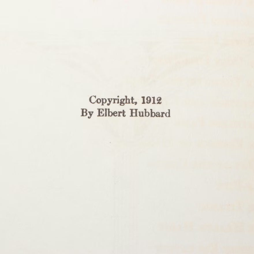 Hollyhocks and Goldenglow Elbert Hubbard 1912 Signed Limited Edition Roycroft Numbered Copy
