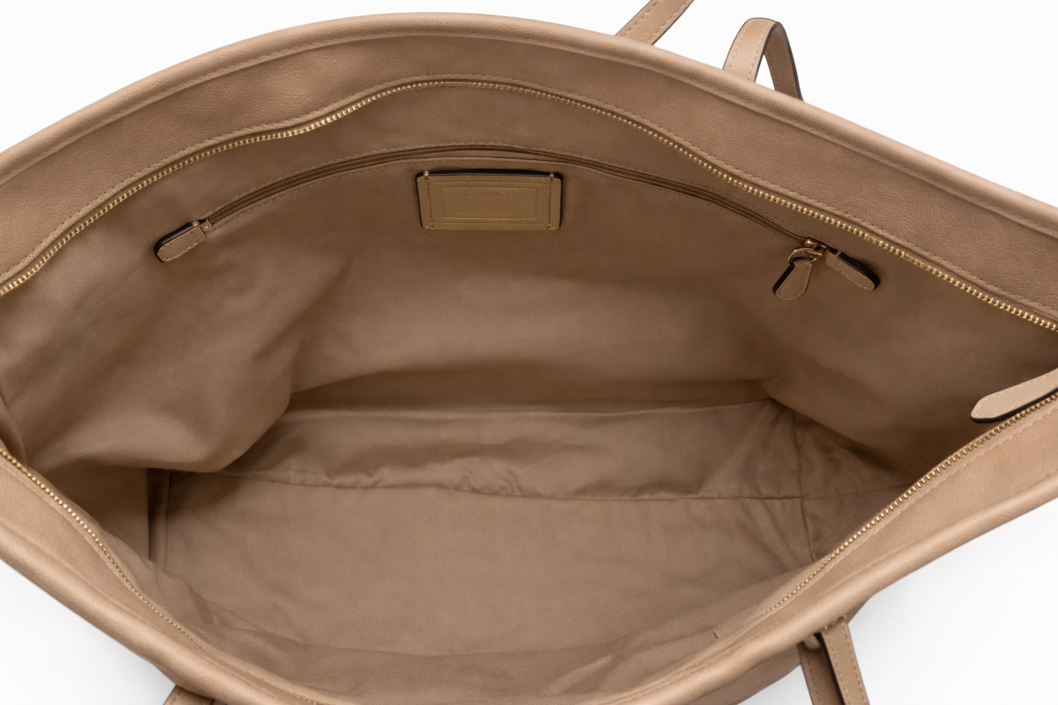 Coach Butterscotch Leather Tote F57522 Tan Pebbled Leather Shoulder Bag Large Designer Handbag