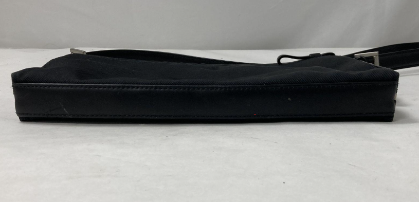 Coach Black Leather Small Crossbody Clutch Bag | Minimalist Classic Handbag