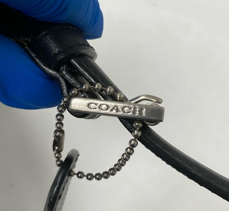 Coach Black Leather Small Crossbody Clutch Bag | Minimalist Classic Handbag