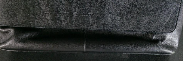 Coach Black Leather Messenger Bag | Classic Minimalist Crossbody Laptop Work Bag