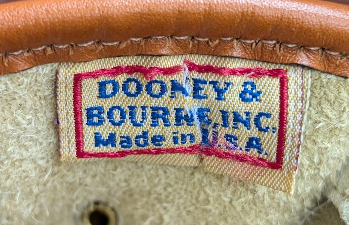 Vintage Dooney & Bourke Equestrian Tack Crossbody Bag | Cream Pebbled Leather Saddle Bag