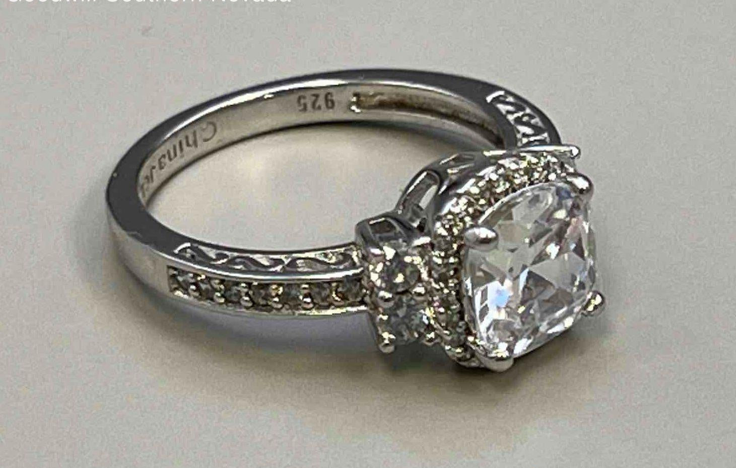 Crystal Stone Ring - Size 8.5