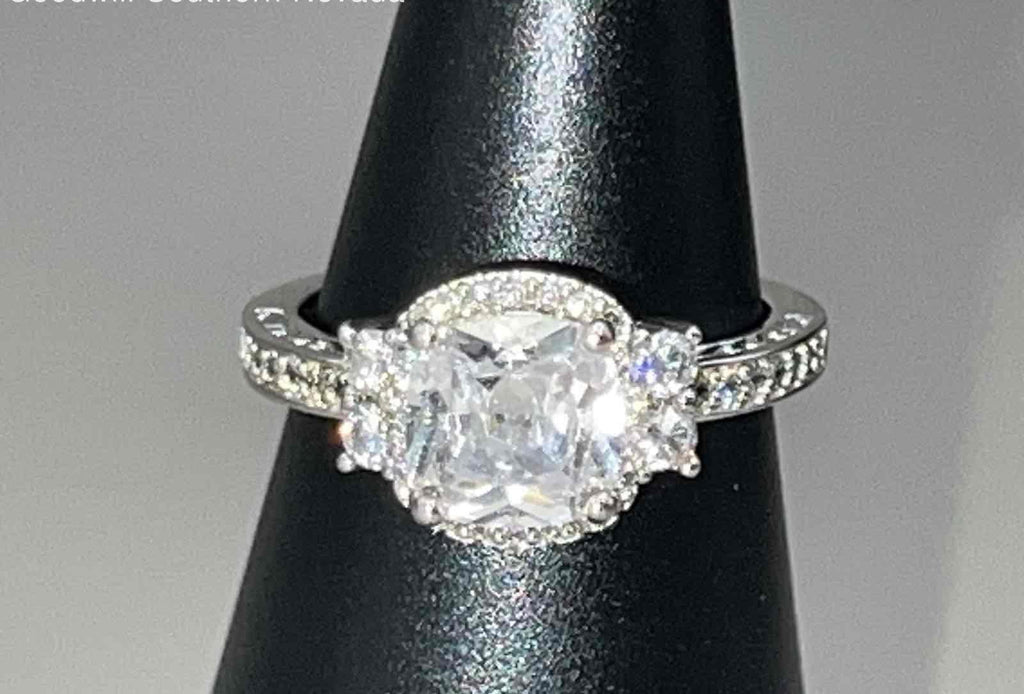 Crystal Stone Ring - Size 8.5