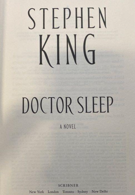 Doctor Sleep Stephen King 2013 True First Edition First Printing Scribner Hardcover DJ