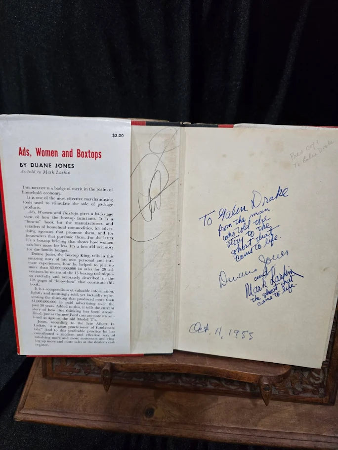 Ads, Women and Boxtops 1955 Signed by Duane Jones and Mark Larkin | Mid-Century Advertising