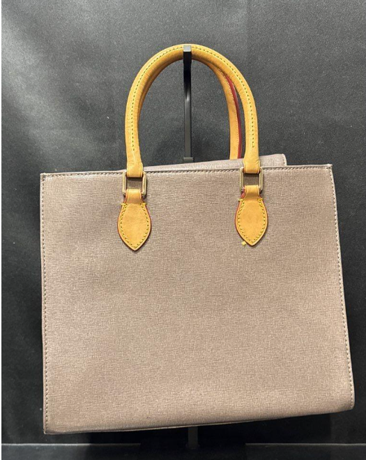 Dooney & Bourke Executive Saffiano Leather Tote Taupe Gray Structured Handbag