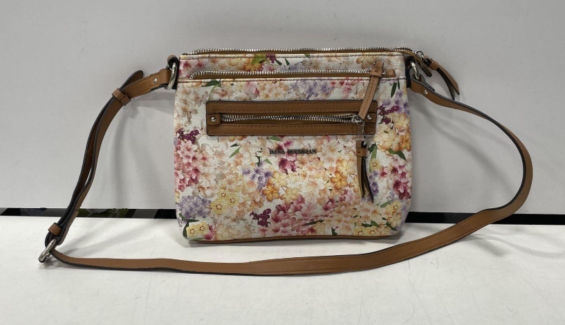 Floral Crossbody Bag Soft Pastel Flower Print | Lightweight Everyday Shoulder Purse