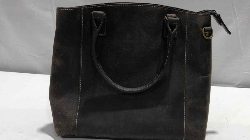 Gun Tote’n Mamas Brown Distressed Leather Concealed Carry Handbag | RFID Protection CCW Purse