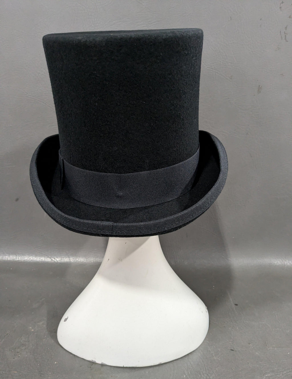 Gemvie Black Handmade Top Hat Size 59cm