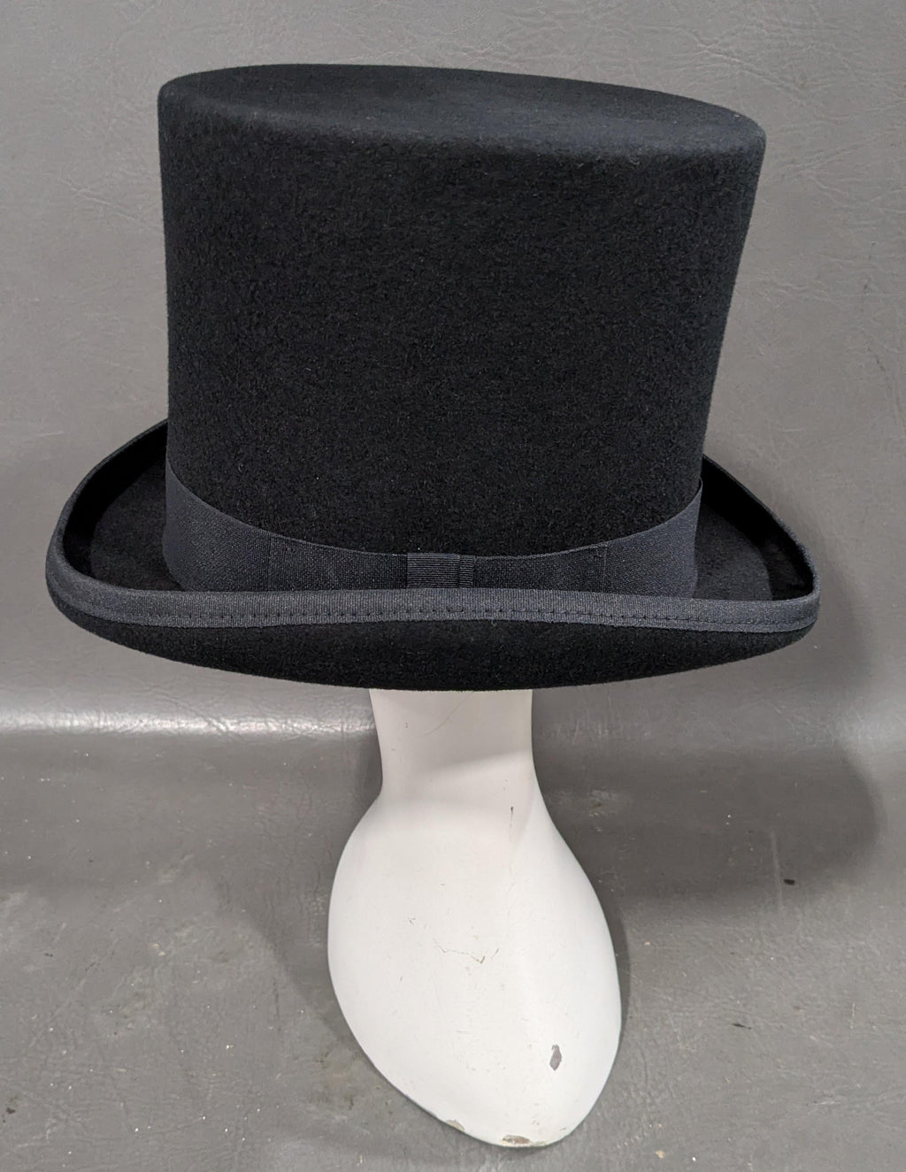 Gemvie Black Handmade Top Hat Size 59cm