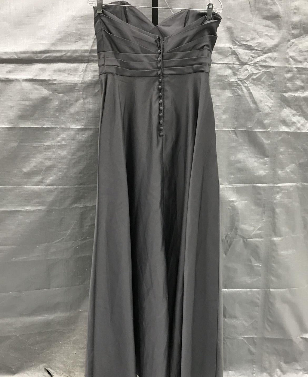 Alfred Angelo Grey Strapless Formal Dress Gown Size 12