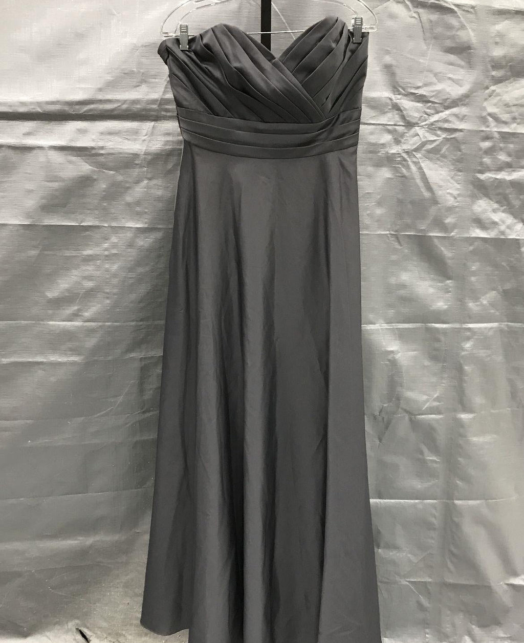 Alfred Angelo Grey Strapless Formal Dress Gown Size 12