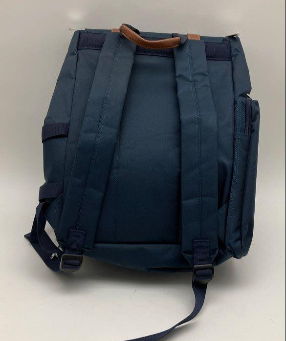 Navy Picnic Backpack Insulated With Blanket and Utensils