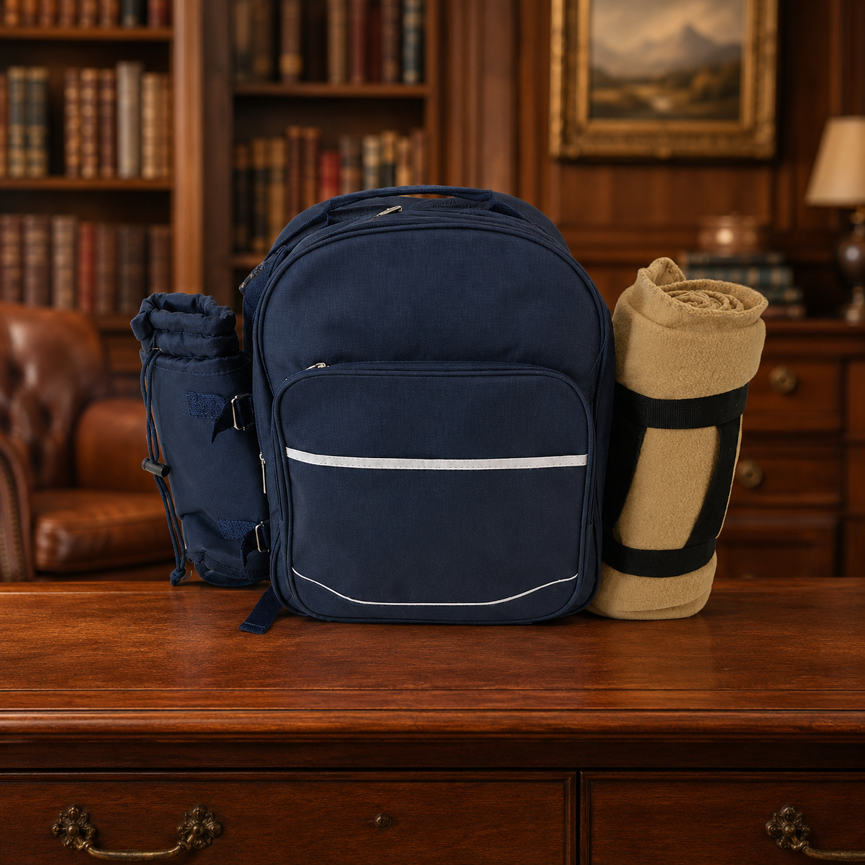 Picnic At Ascot Deluxe Equipped 4 Person Picnic Backpack