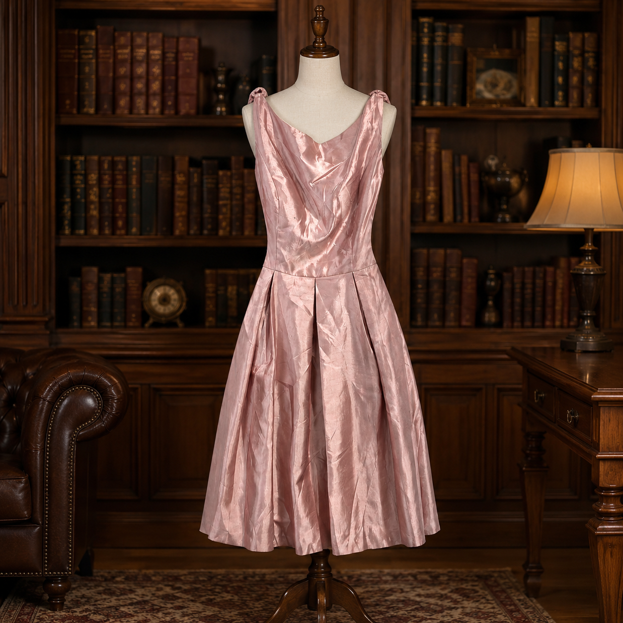 Jasmine Bridesmaids Pink High Neck Satin Dress Women's Size 12