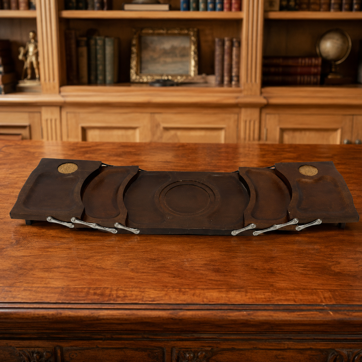 Hellerware Expandable Wood Serving Party Tray