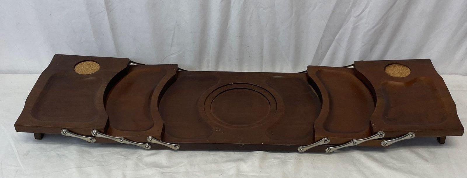 Hellerware Expandable Wood Serving Party Tray