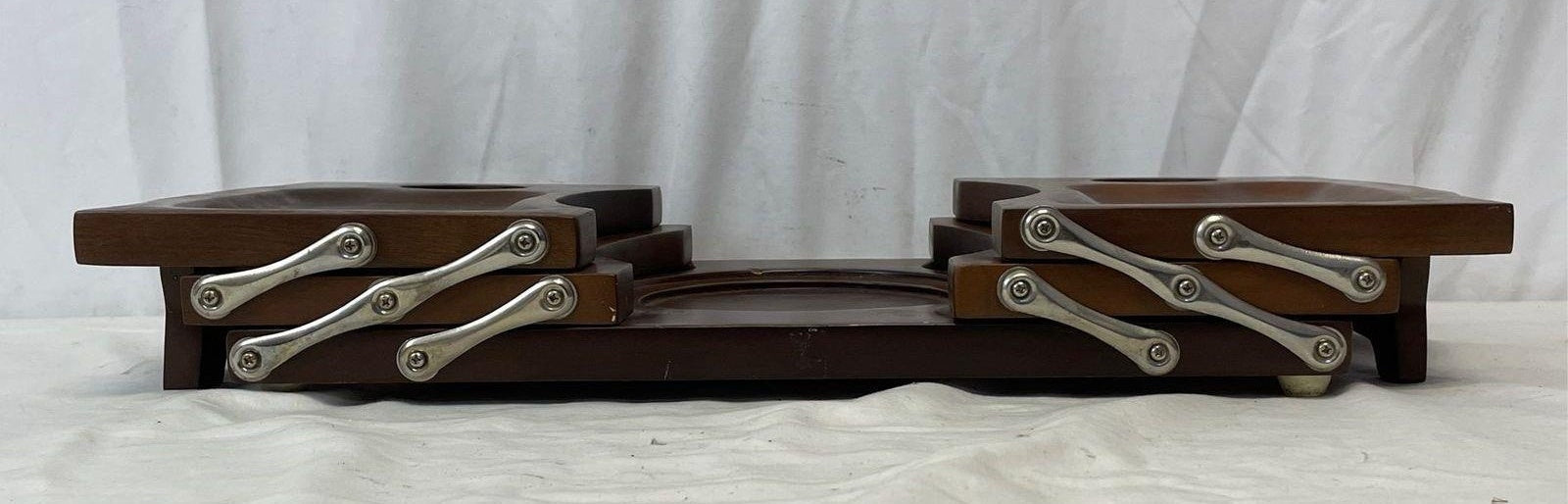 Hellerware Expandable Wood Serving Party Tray