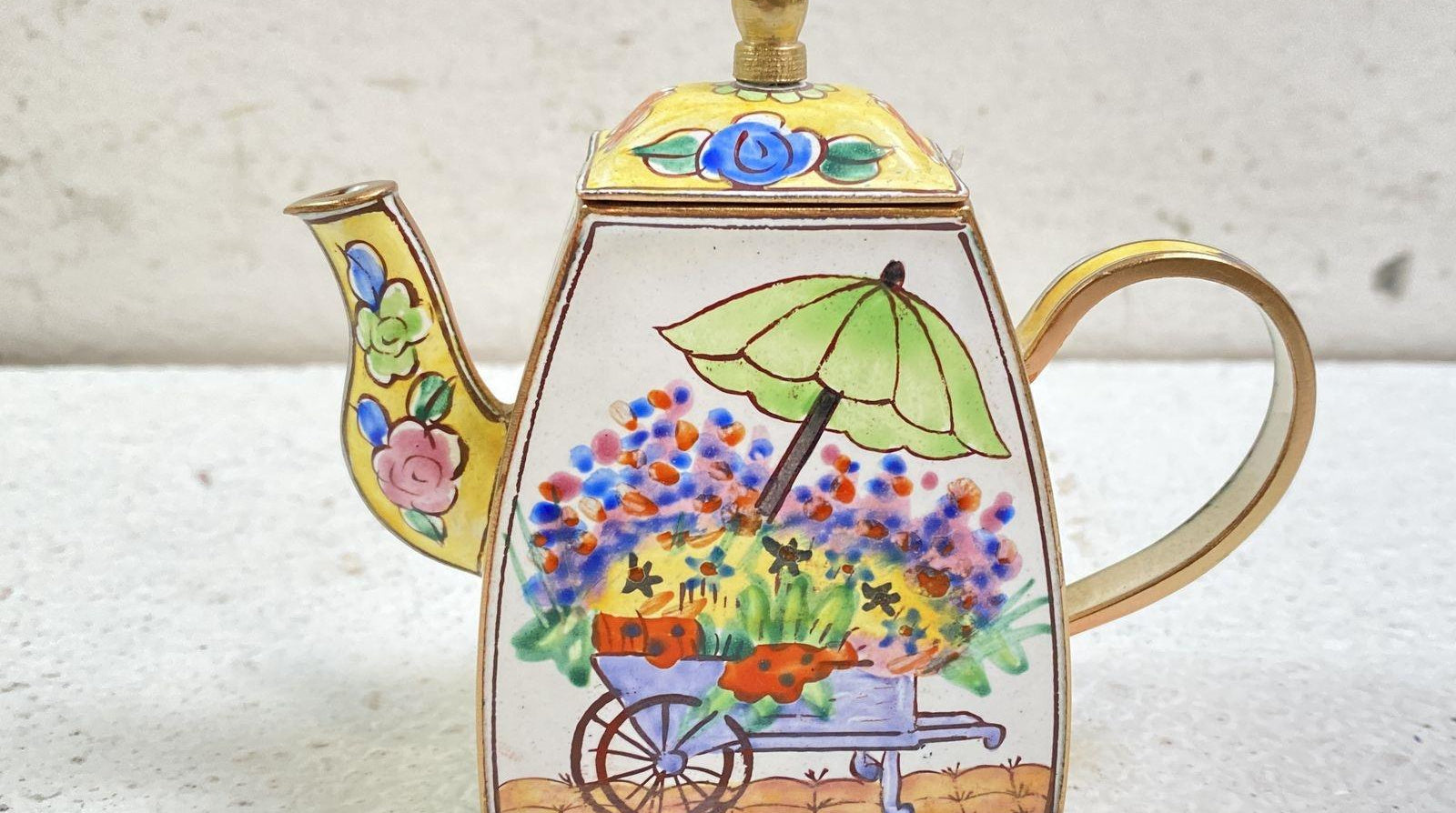 Kelvin Chen Miniature Enameled Teapot