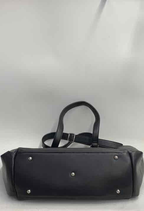 White Elm Black Vegan Leather Aquila Tote Bag Crossbody Work Diaper Bag