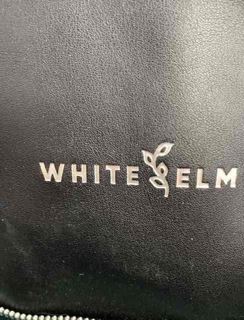 White Elm Black Vegan Leather Aquila Tote Bag Crossbody Work Diaper Bag
