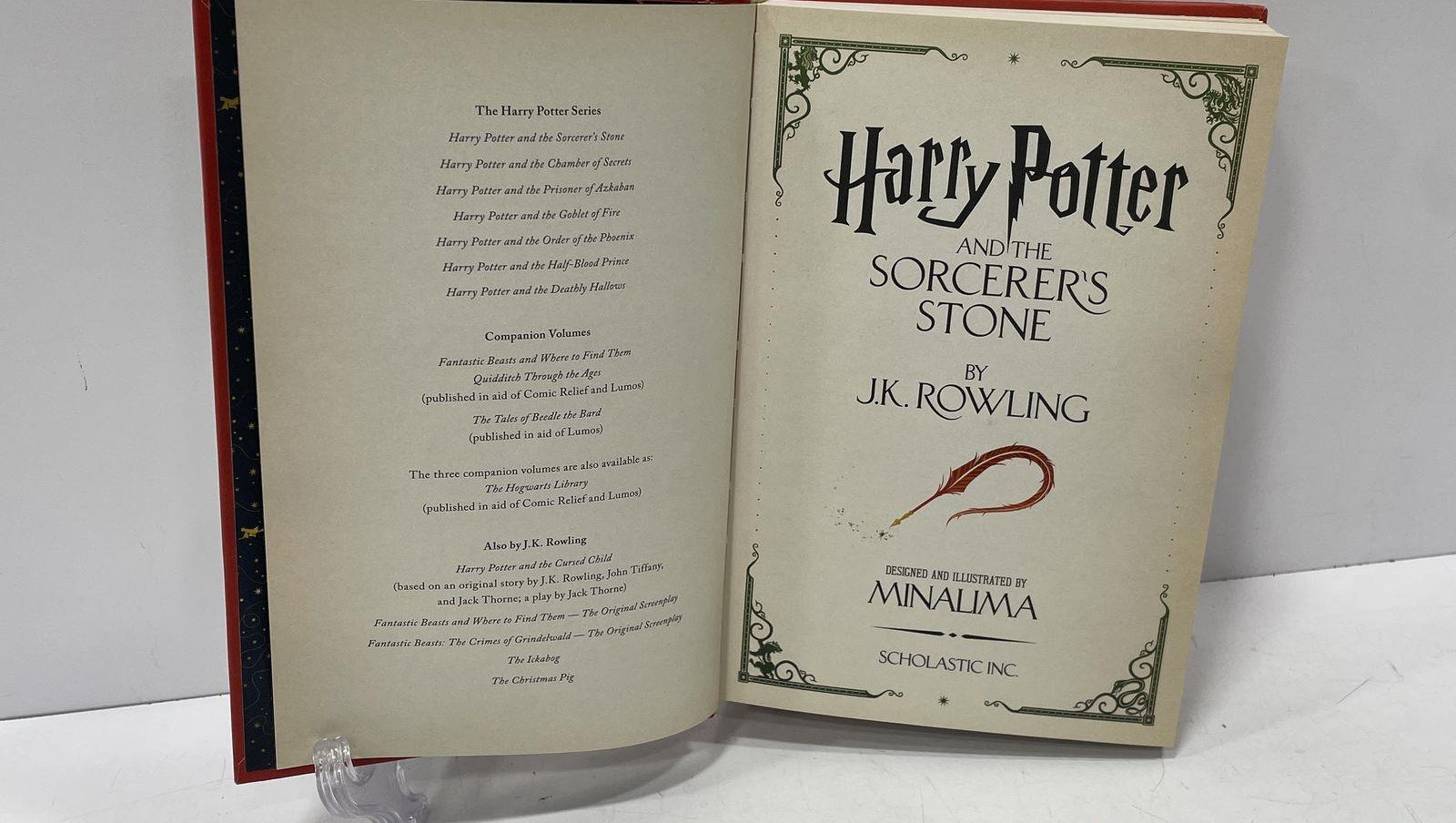 Harry Potter and the Sorcerer's Stone MinaLima Pop-Up Book