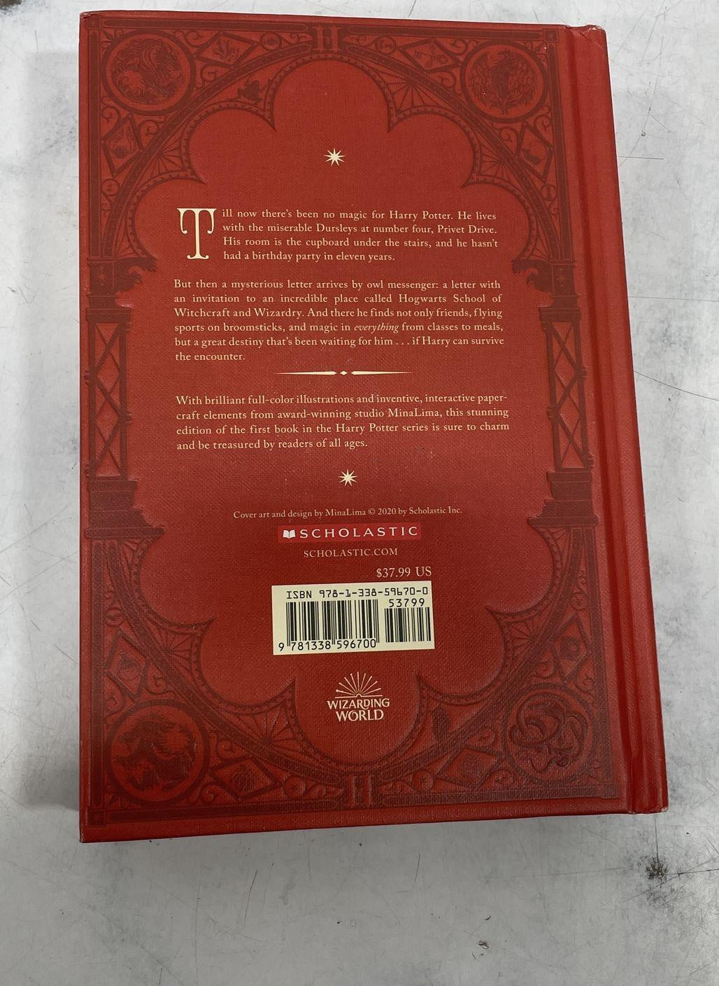 Harry Potter and the Sorcerer's Stone MinaLima Pop-Up Book