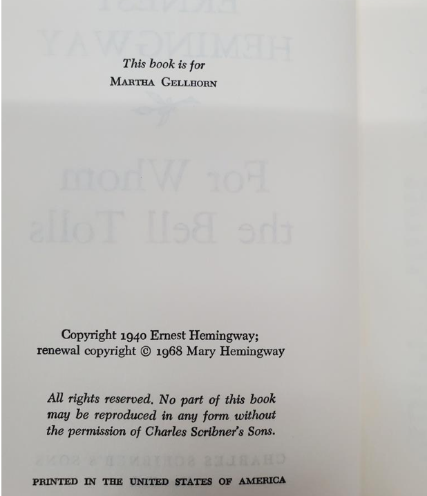 Ernest Hemingway Three Classic Novels Scribner Hardcover Set 1968 Literary Classics
