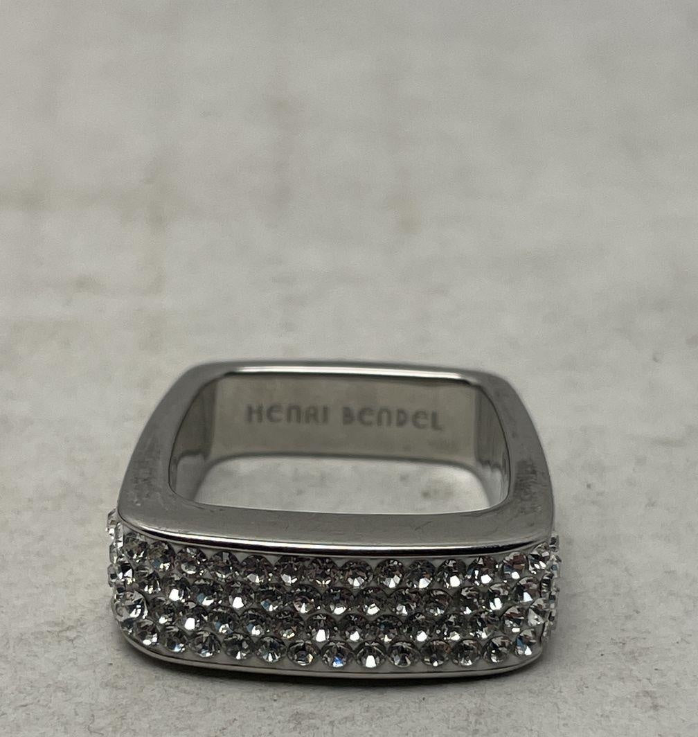 Henri Bendel Rhinestone Square Ring