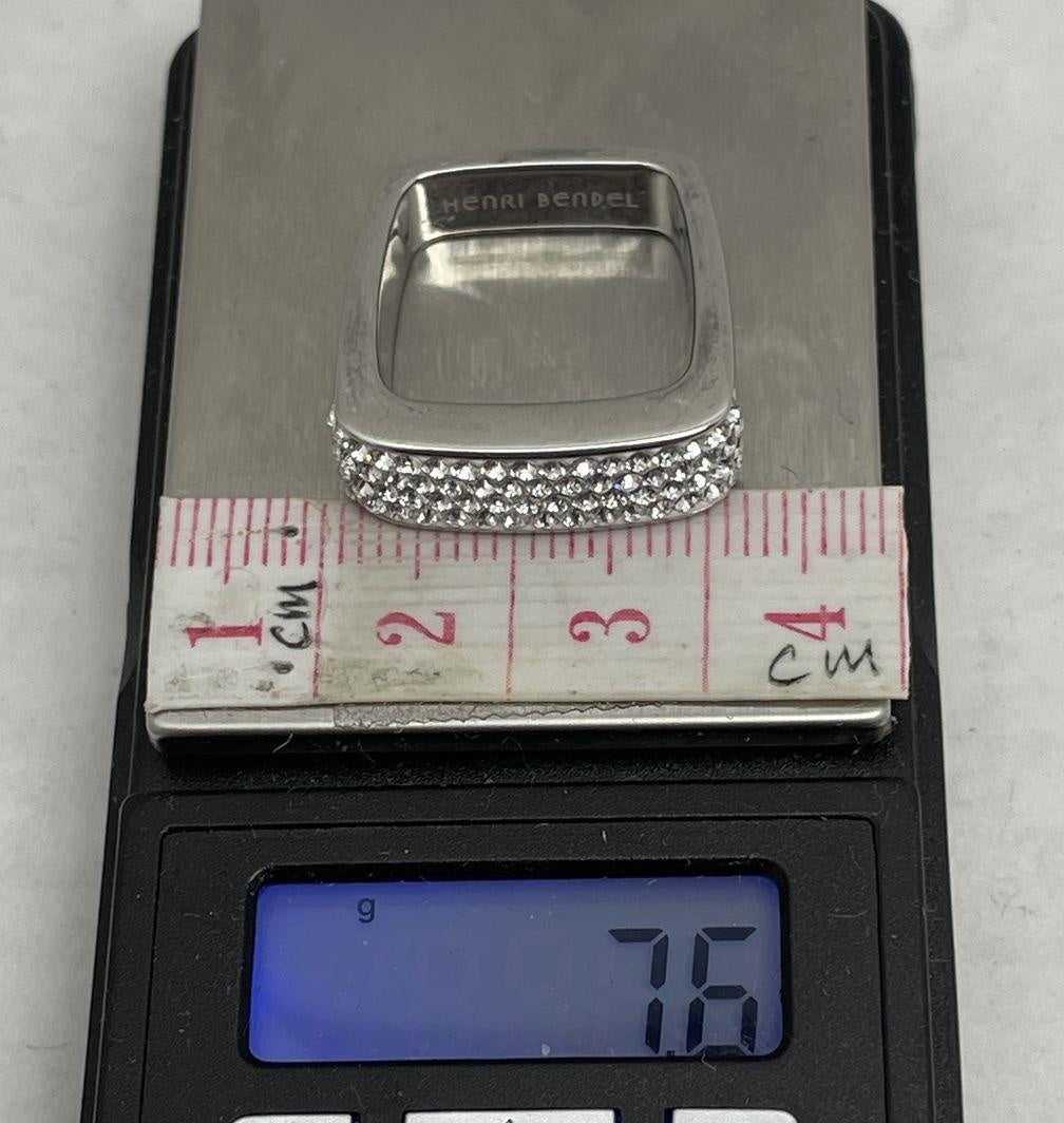 Henri Bendel Rhinestone Square Ring