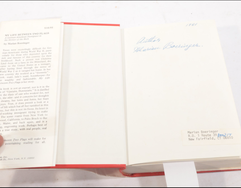 My Life Between Two Flags — First Edition (1981), Hardcover with Dust Jacket, Signed, Biography & Memoir